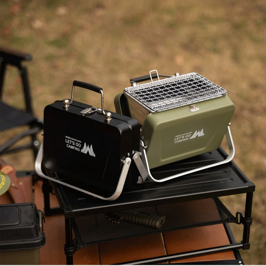 Compact Hibachi Charcoal Grill | Portable Tabletop BBQ for Camping, Picnics & Backyard