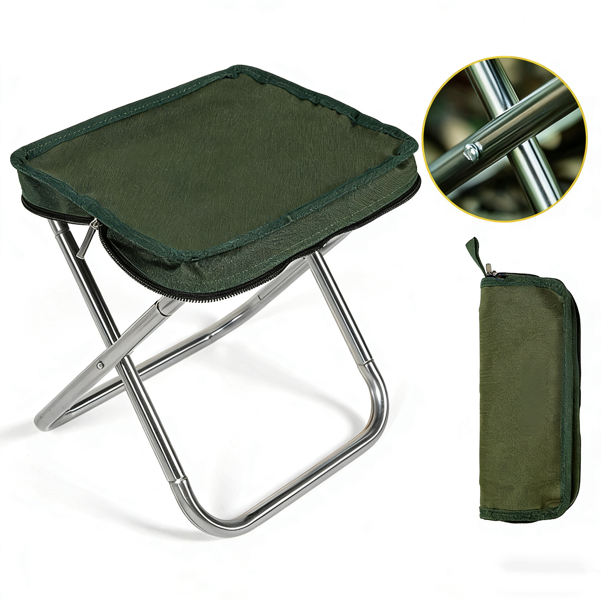 Folding Stool Backpacking Chair Portable Ultralight 600g
