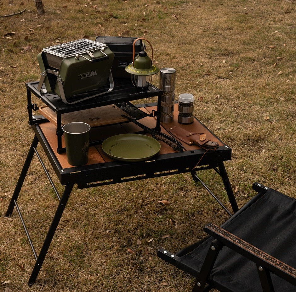 Compact Hibachi Charcoal Grill | Portable Tabletop BBQ for Camping, Picnics & Backyard