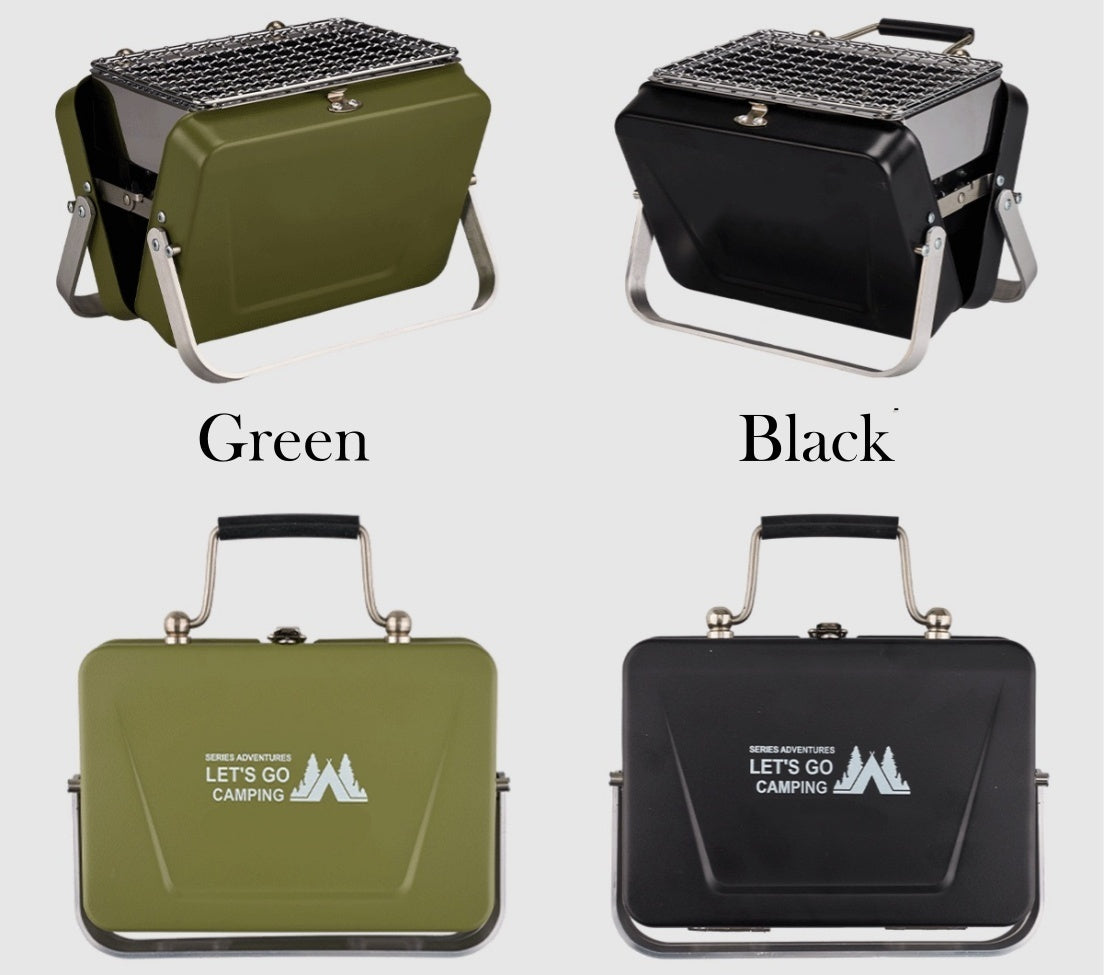 Compact Hibachi Charcoal Grill | Portable Tabletop BBQ for Camping, Picnics & Backyard