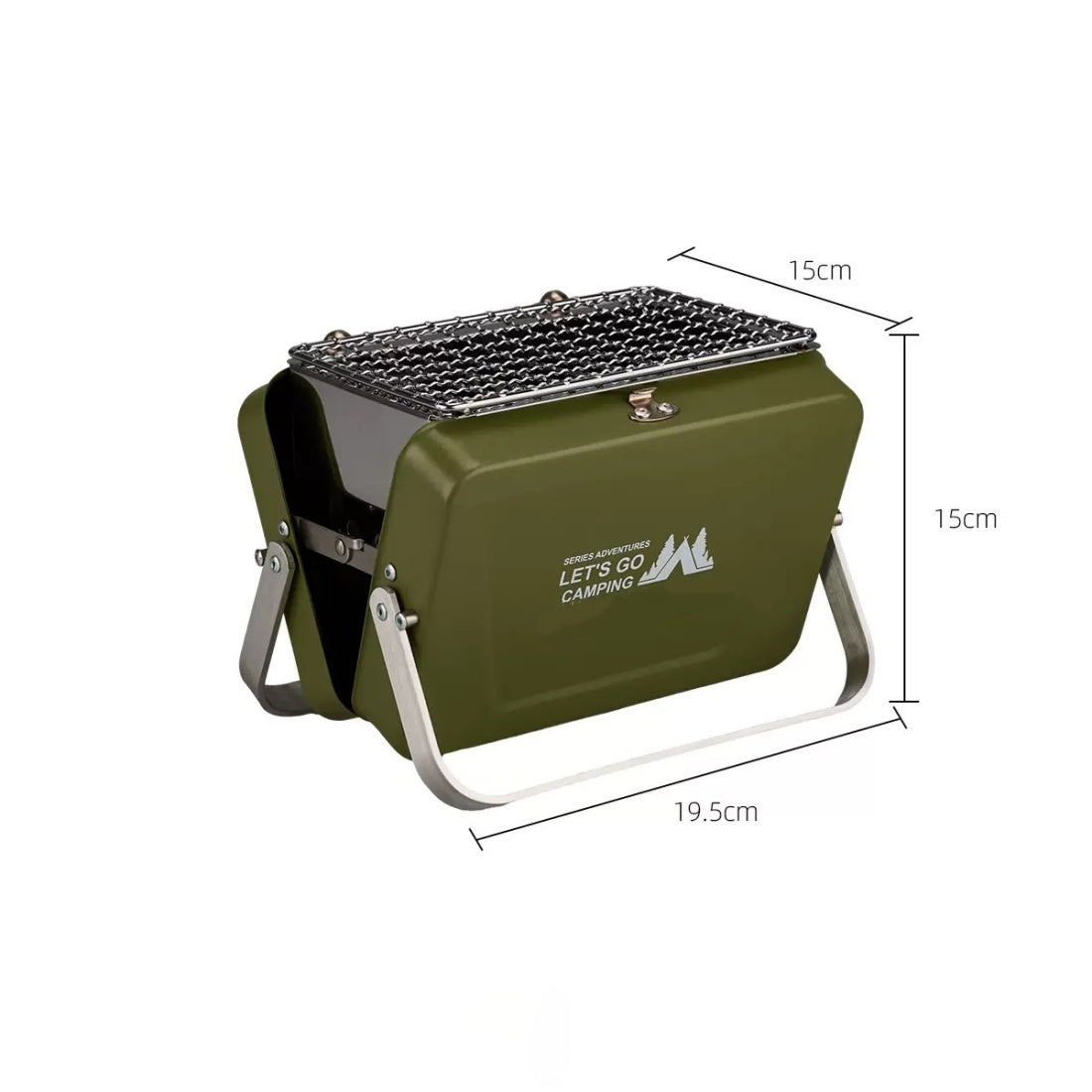 Compact Hibachi Charcoal Grill | Portable Tabletop BBQ for Camping, Picnics & Backyard