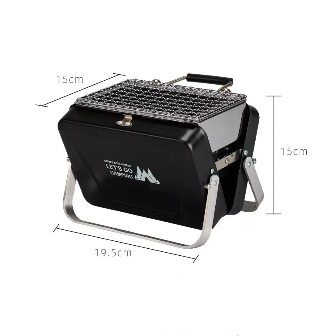 Compact Hibachi Charcoal Grill | Portable Tabletop BBQ for Camping, Picnics & Backyard