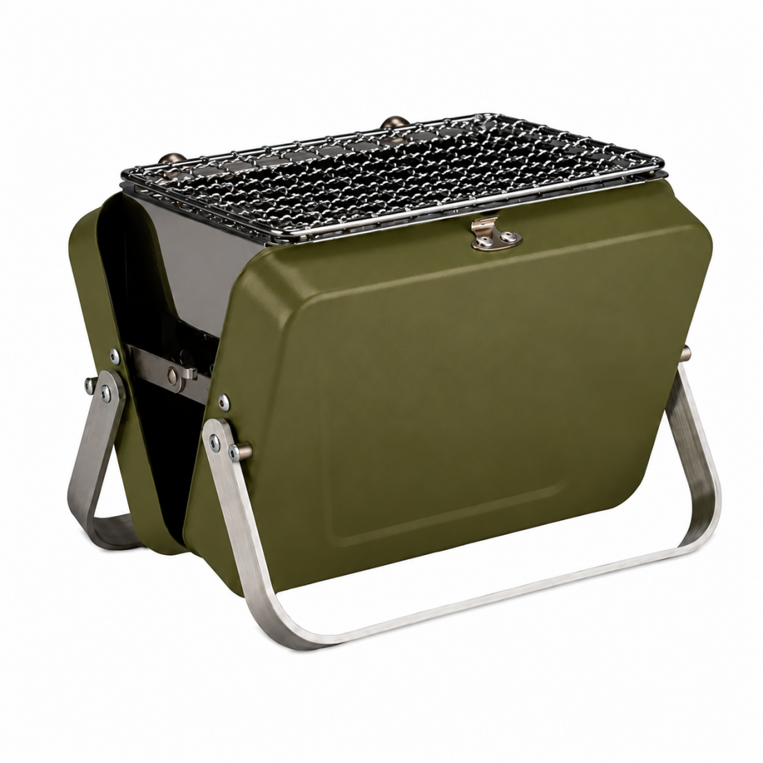 Portable Mini Charcoal BBQ Grill – Foldable Tabletop Grill for Camping, Picnics & Backyard Cookouts